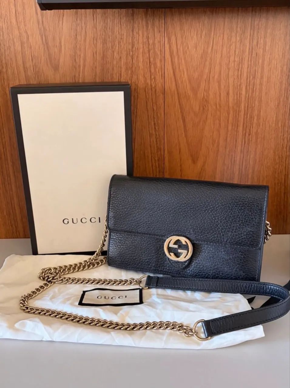 Bolsa Gucci original dollar chain