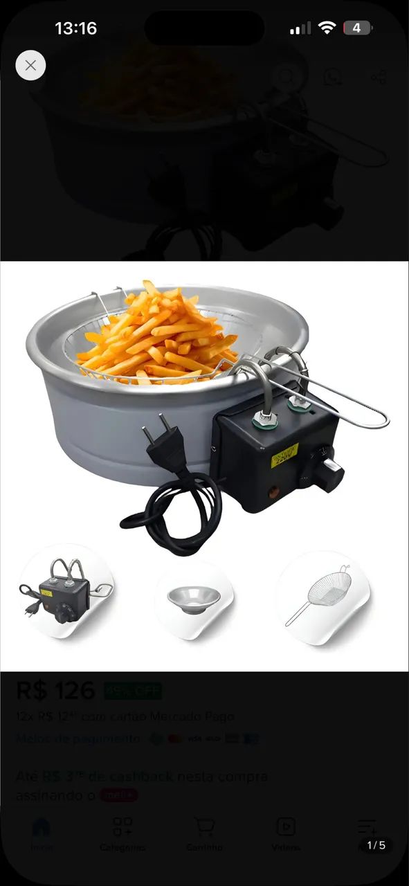 Fritadeiras elétricas