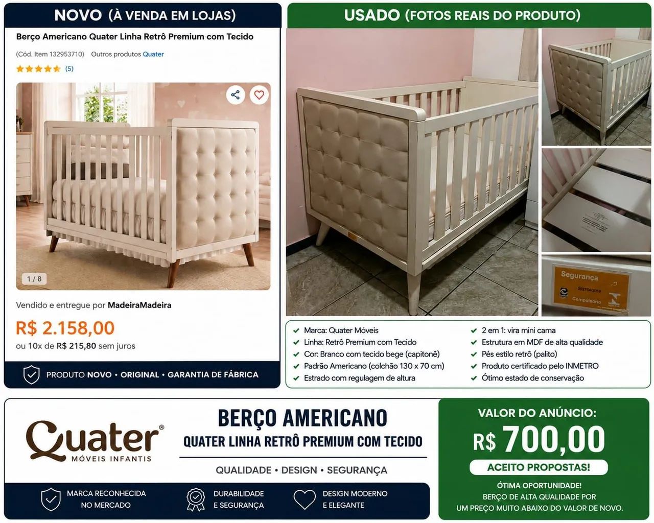 Berço Americano Premium 