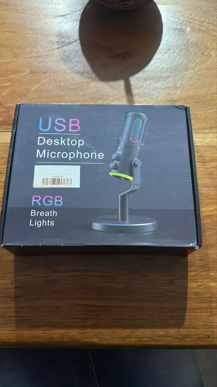 Microfone Gamer Condensador Rgb Para Computador Celular Ps4 - Foto 5