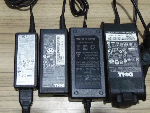 Fonte notebook Dell e outras 3 Peças 