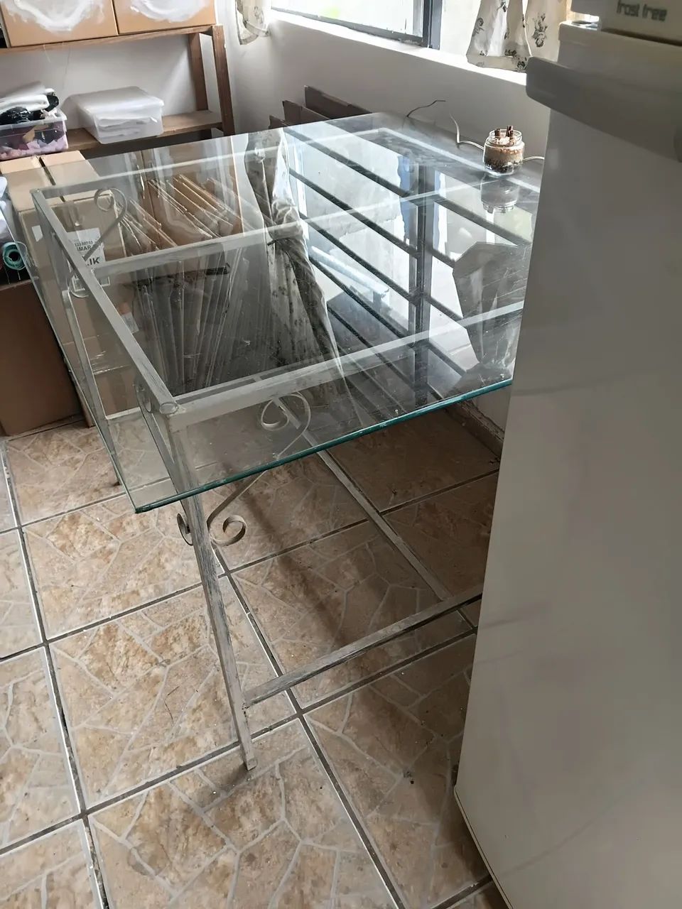 Mesa com tampa de vidro  - Foto 3