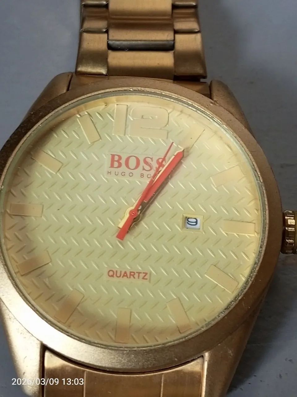 Relógio Hugo boos dourado  - Foto 2
