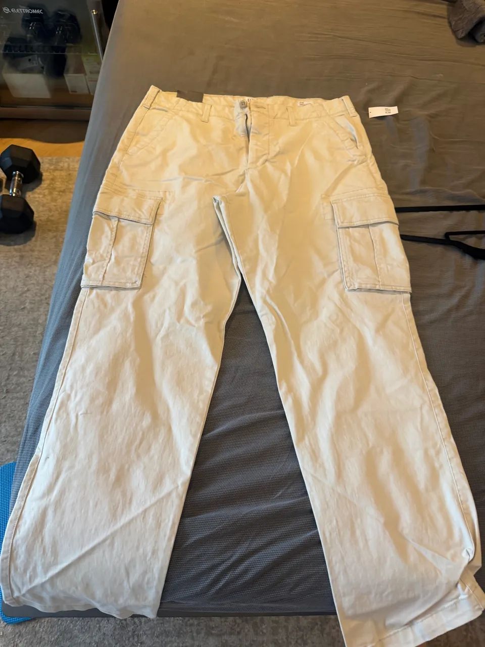 Calça Cargo GAP GapFlex Masculina Bege - Nova com Etieta - Tam. 36x32 - Foto 4