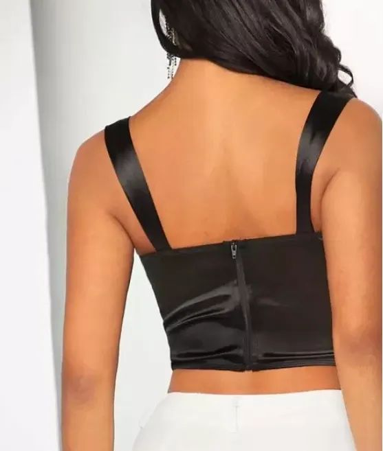 Corset acetinado Shein - Foto 2