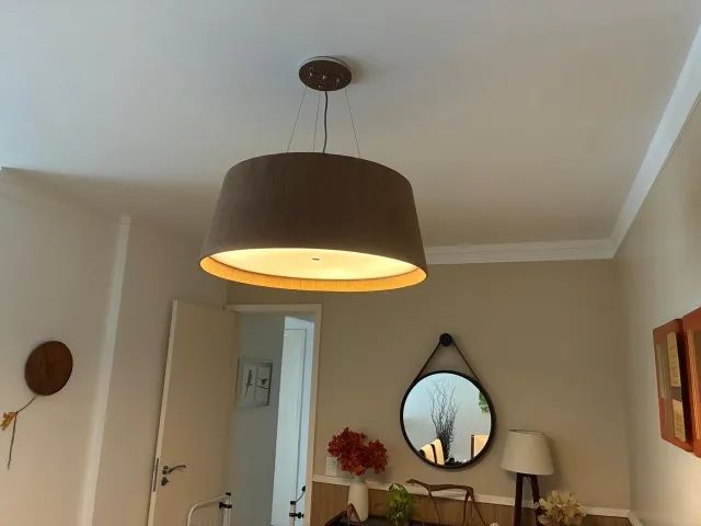 Lustre Pendente de Madeira - Foto 5