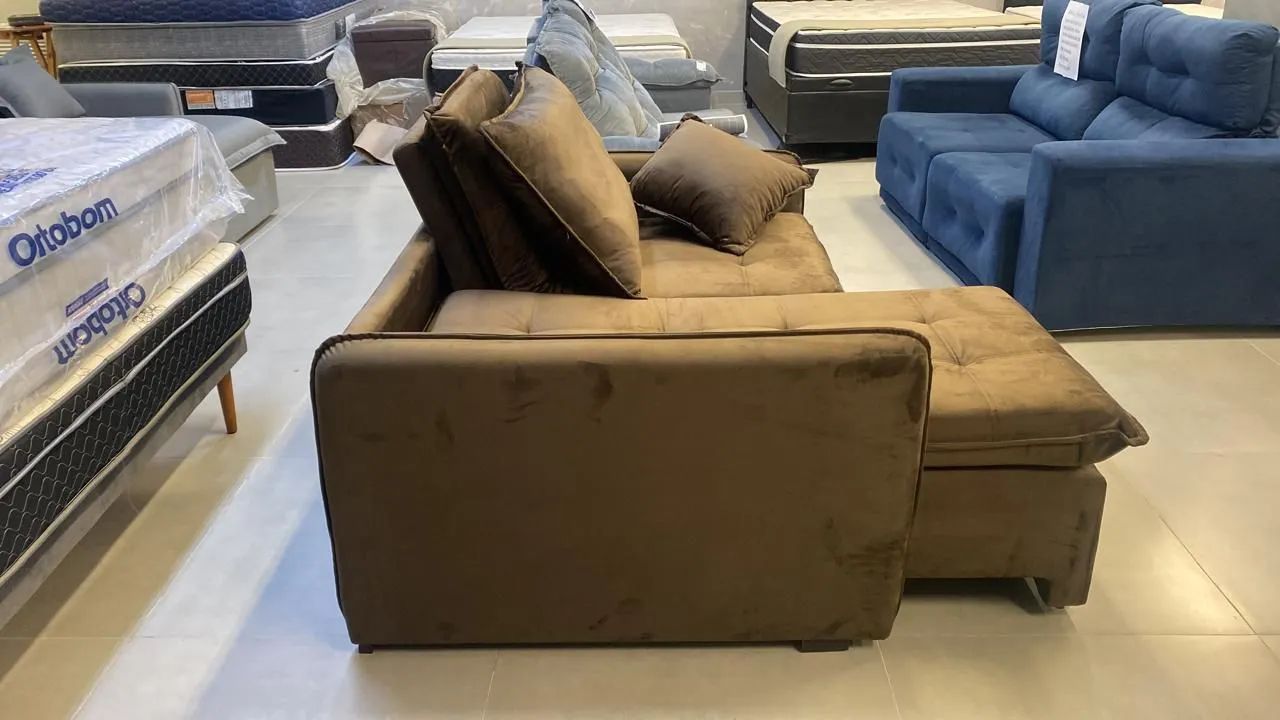 SOFA 2.20 SLIM MODERNO CAIXA ZERO  - Foto 3