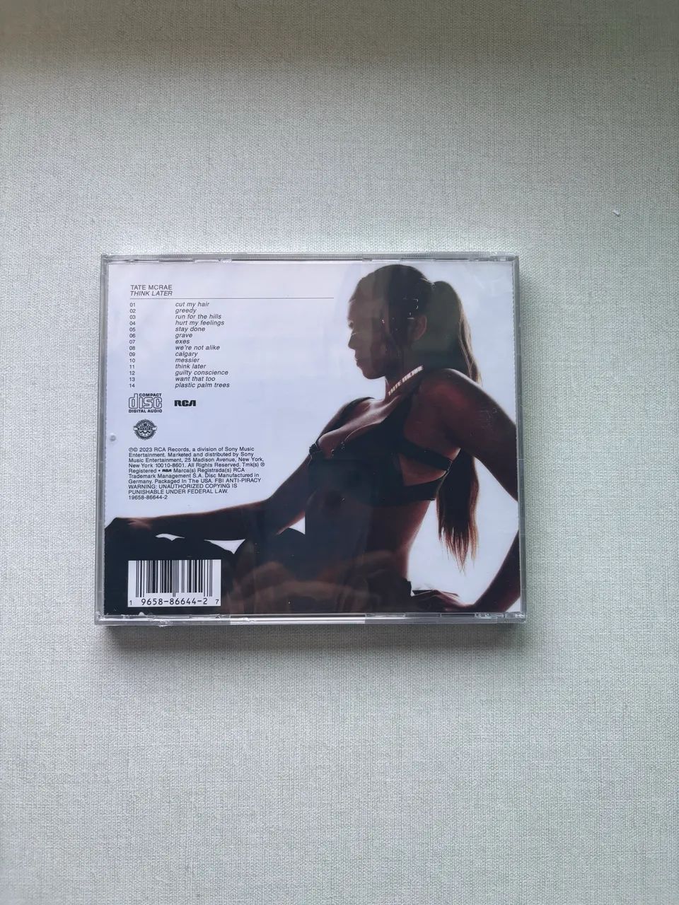 Think later cd Tate McRae 