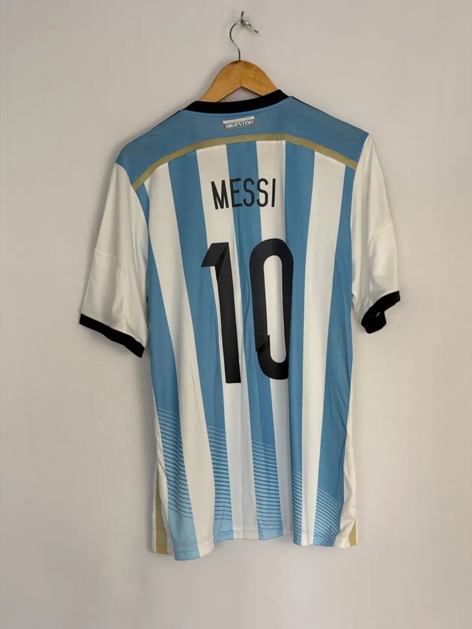 Camisa Argentina Messi copa 2014 - Foto 4