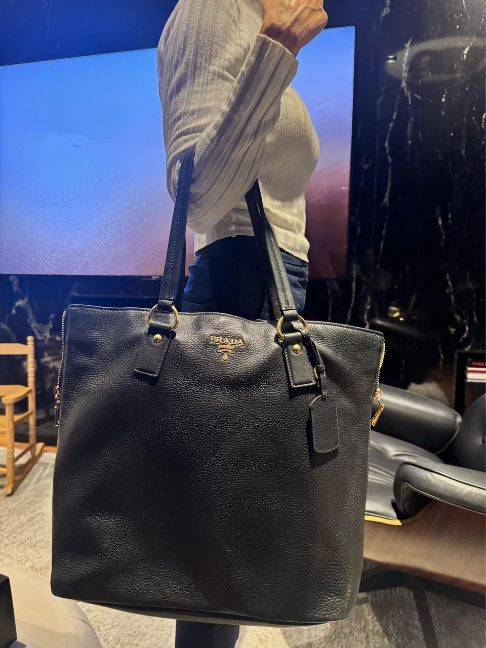 Bolsa Prada Vitello Daino tote Bag - Foto 3