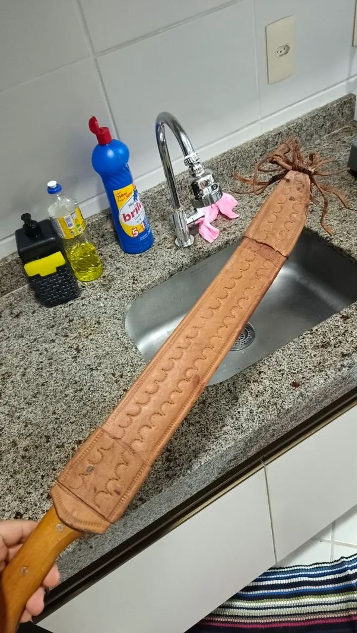 Facão 18 Polegadas com Bainha de Couro - Foto 4