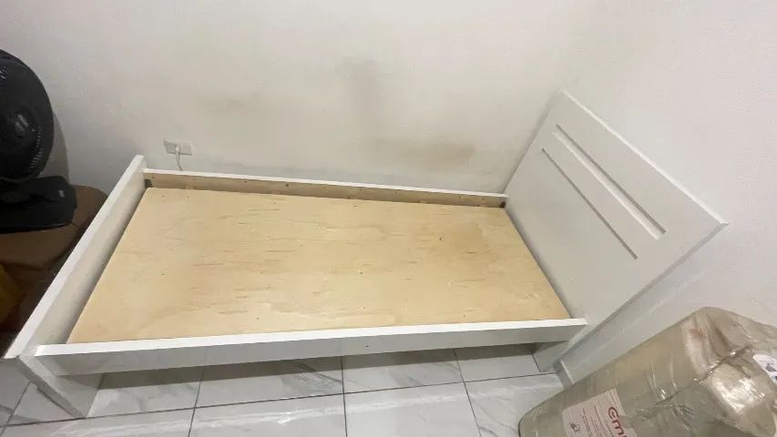 Cama solteirão em bloco de madeira  - Foto 3