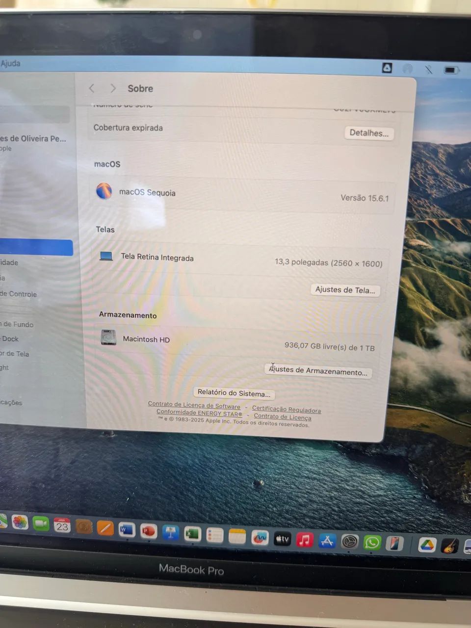 MacBook Pro 2GHz Intel Core i5 Quad-Core 16Gb 13,3 polegadas 1 Tb HD - Foto 5