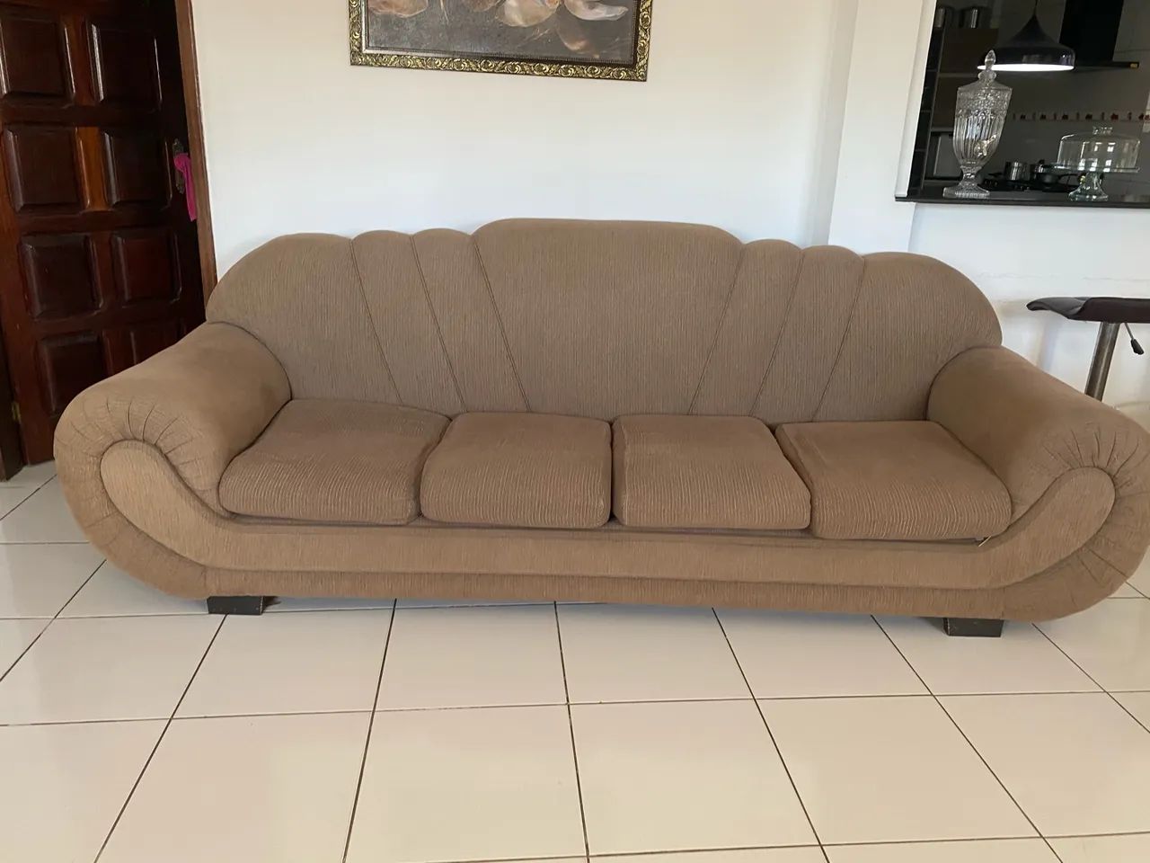 Conjunto de 2 Sofás Usados - 1 Sofá de 4 Lugares + 1 Sofá de 2 Lugares