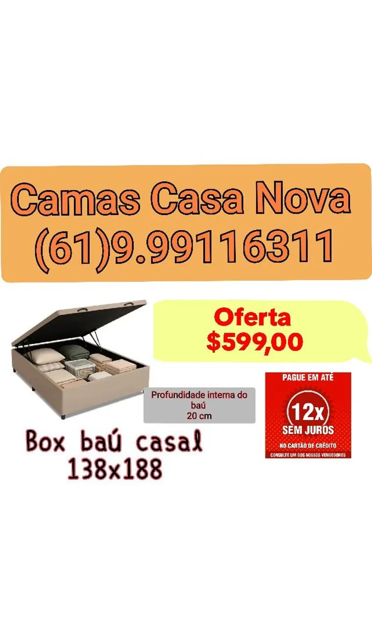 Box baú casal padrão 138x188