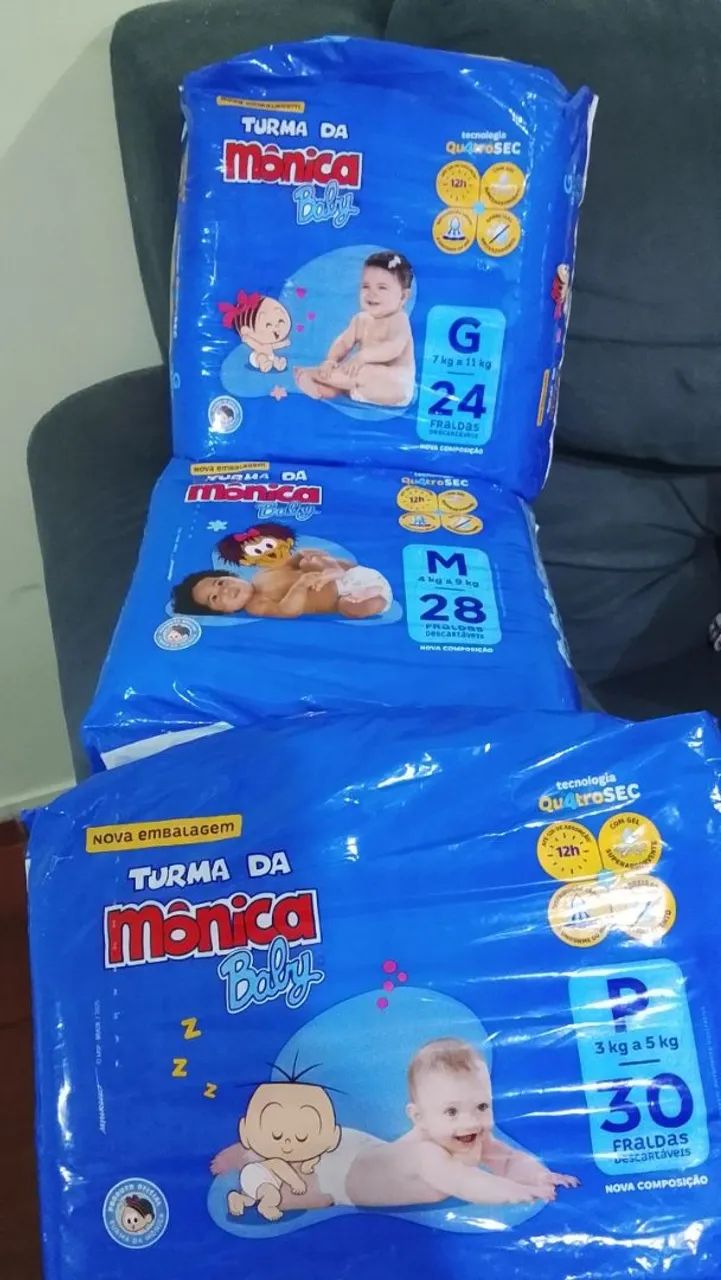 Fraldas turma da Mônica  - Foto 2