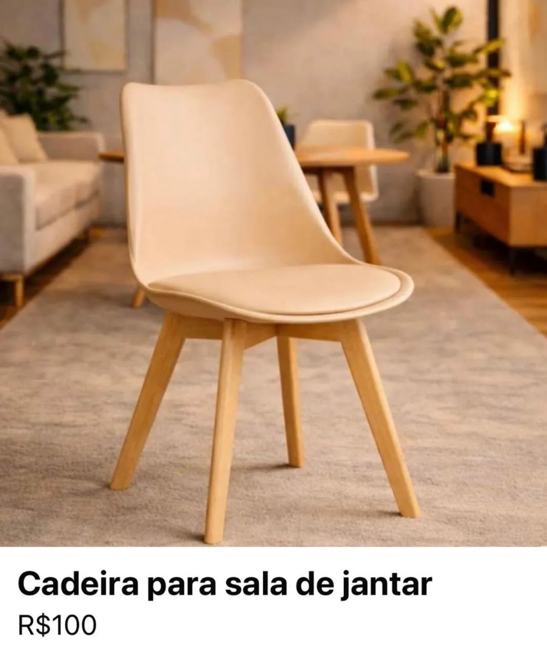 Cadeiras em excelente estado com assento almofadado