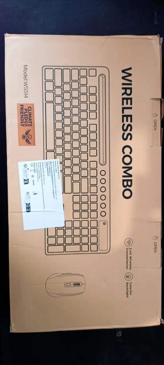 Kit Teclado e Mouse sem fio recarregável e com led - Foto 4