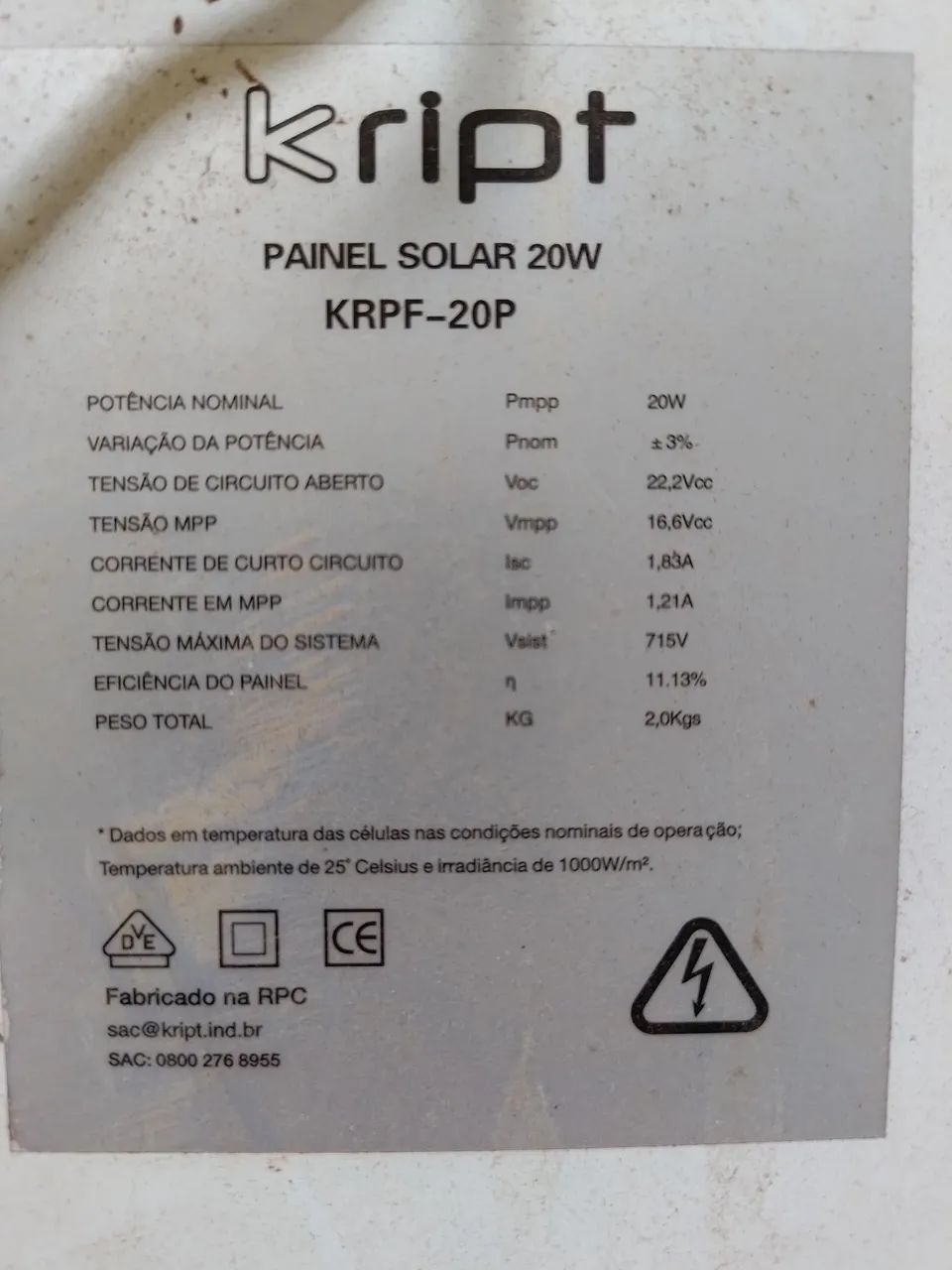 Placa solar 20W - Foto 2