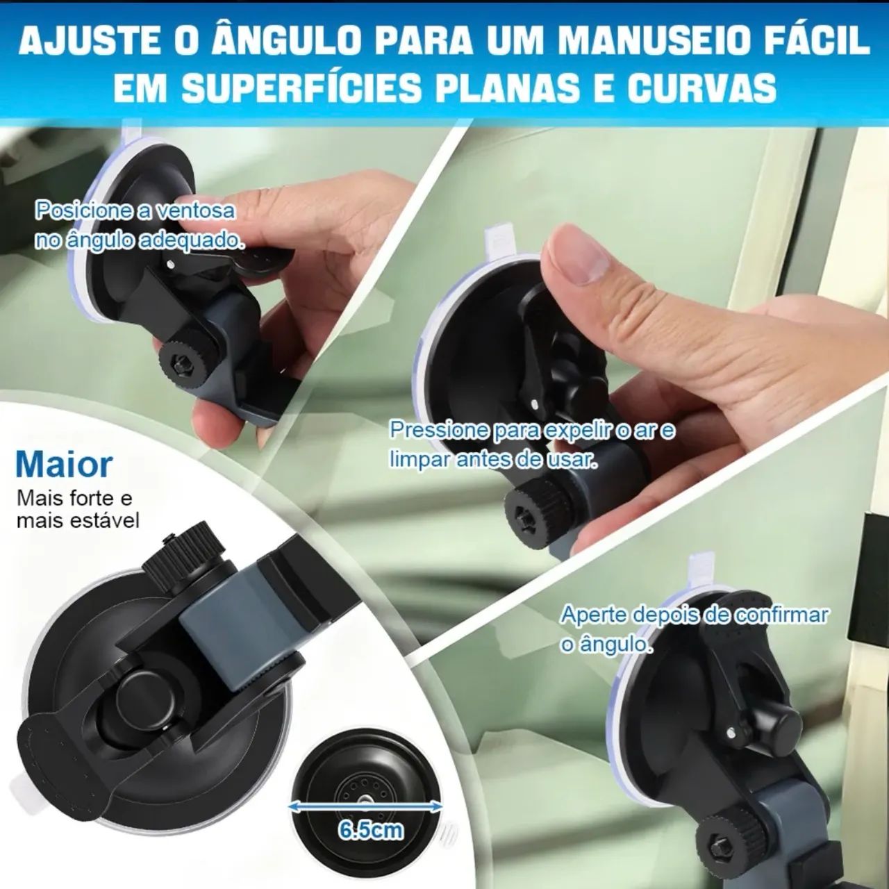 Suporte Starlink Mini - Veicular com Ventosa Interno - Foto 4