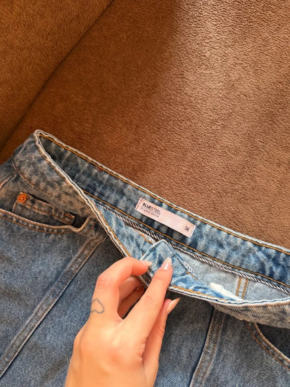 Saia Jeans Botões  - Foto 2