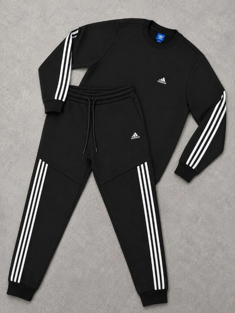 Conjunto de moletom três listras