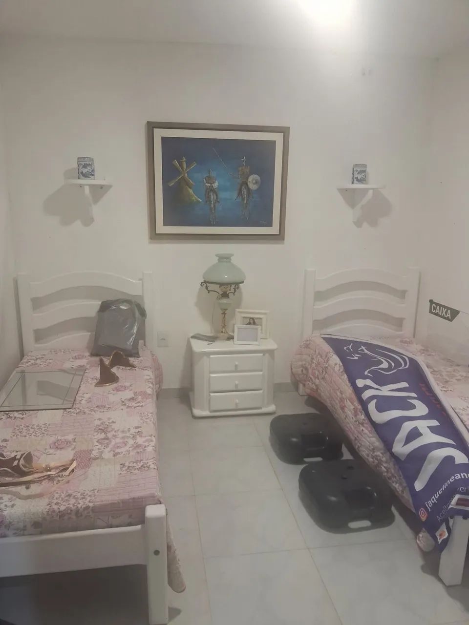 Quarto completo guarda roupa de duas portas e duas camas ja com colchao - Foto 5