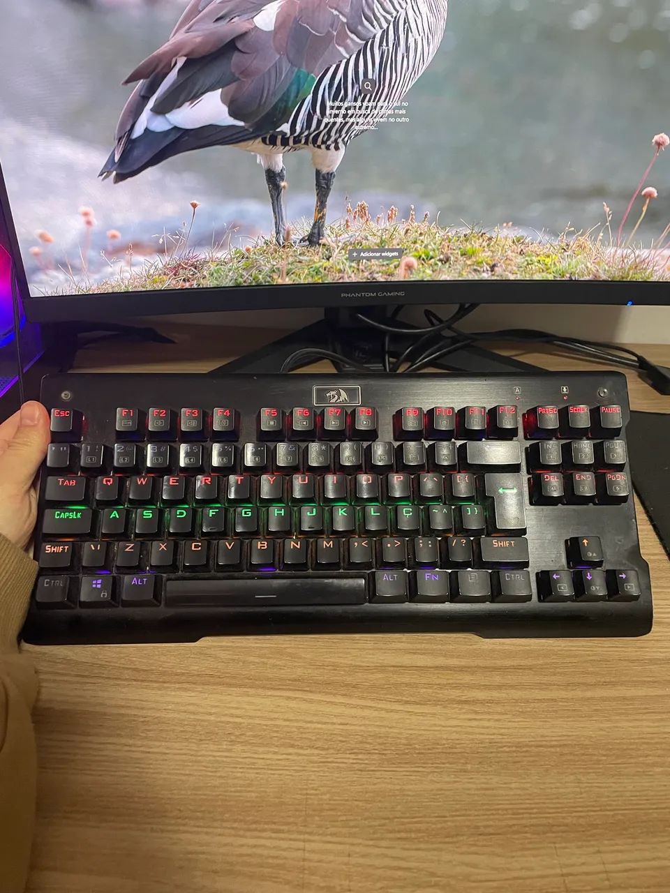 Teclado mecânico Red Drsgon Visnu  - Foto 2