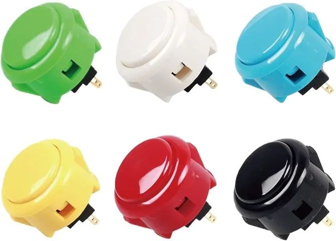 botao para fliperama arcade sanwa com micro 