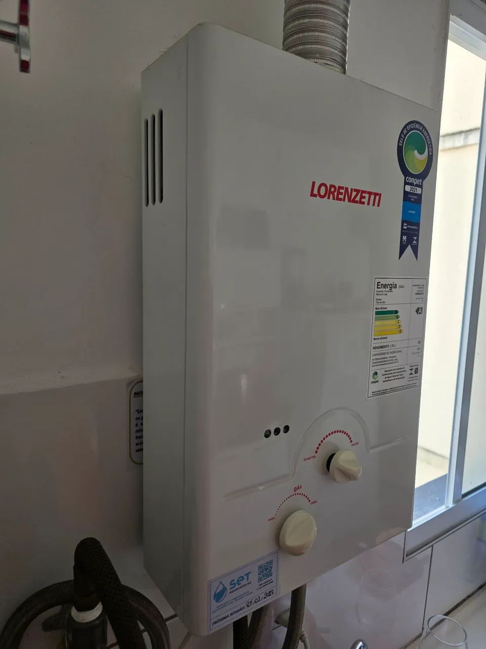AQUECEDOR A GÁS LORENZETTI LZ 800 EF - PRONTO PARA USO - Foto 3