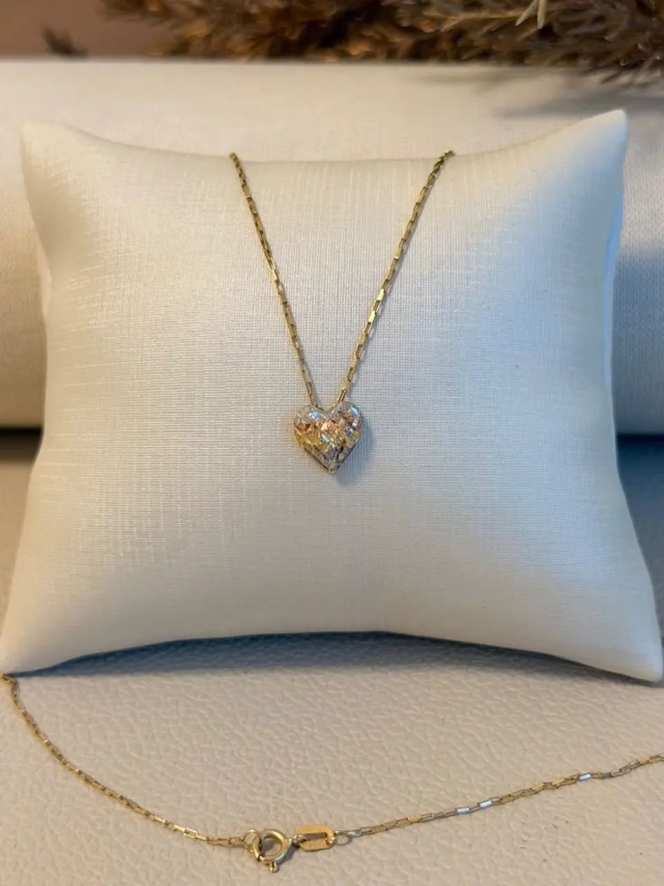 Conjunto de ouro 18k nova garantia eterna certificado loja 