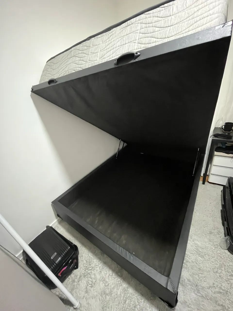 Cama baú de casal preta - Foto 4