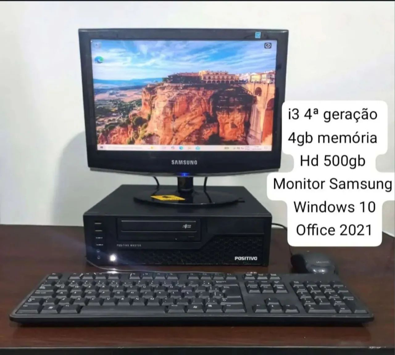 COMPUTADOR COMPLETO FORMATADO (core i3 4ª geração)