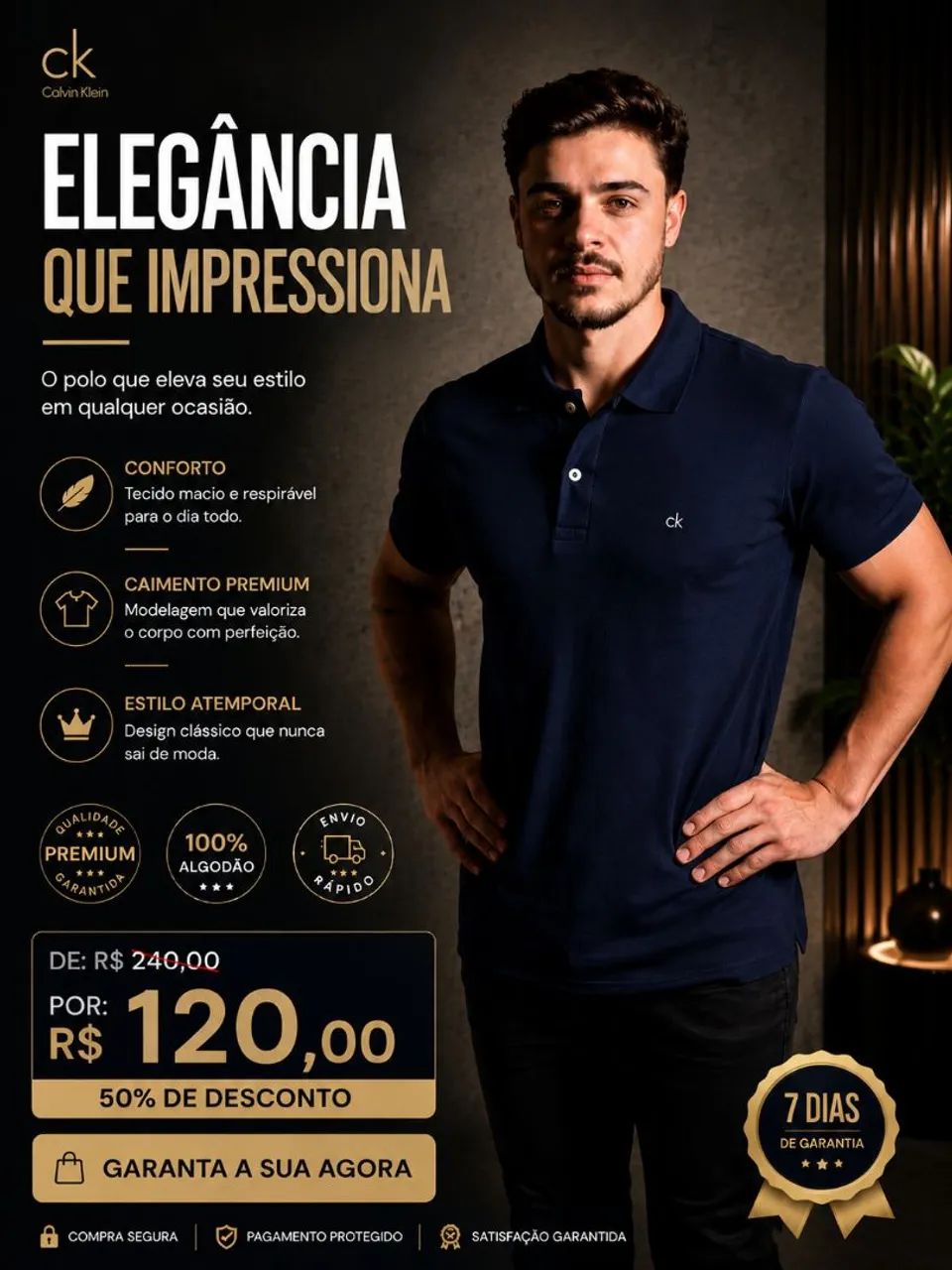 Camisa polo Calvin Klein/ Reserva - Foto 3
