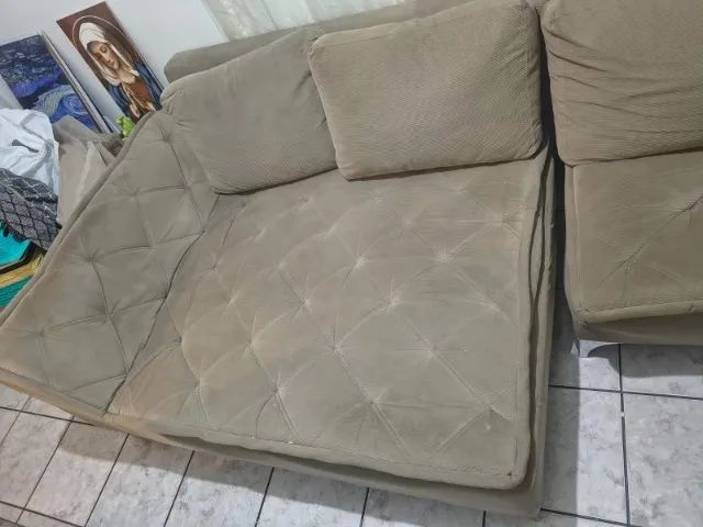 Sofá 4 lugares com mola e fino acabamento - Foto 2