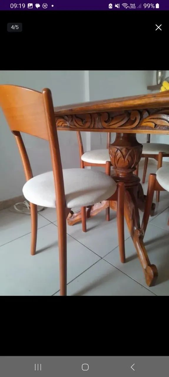Mesa de  madeira Com ou Sem cadeiras  - Foto 2