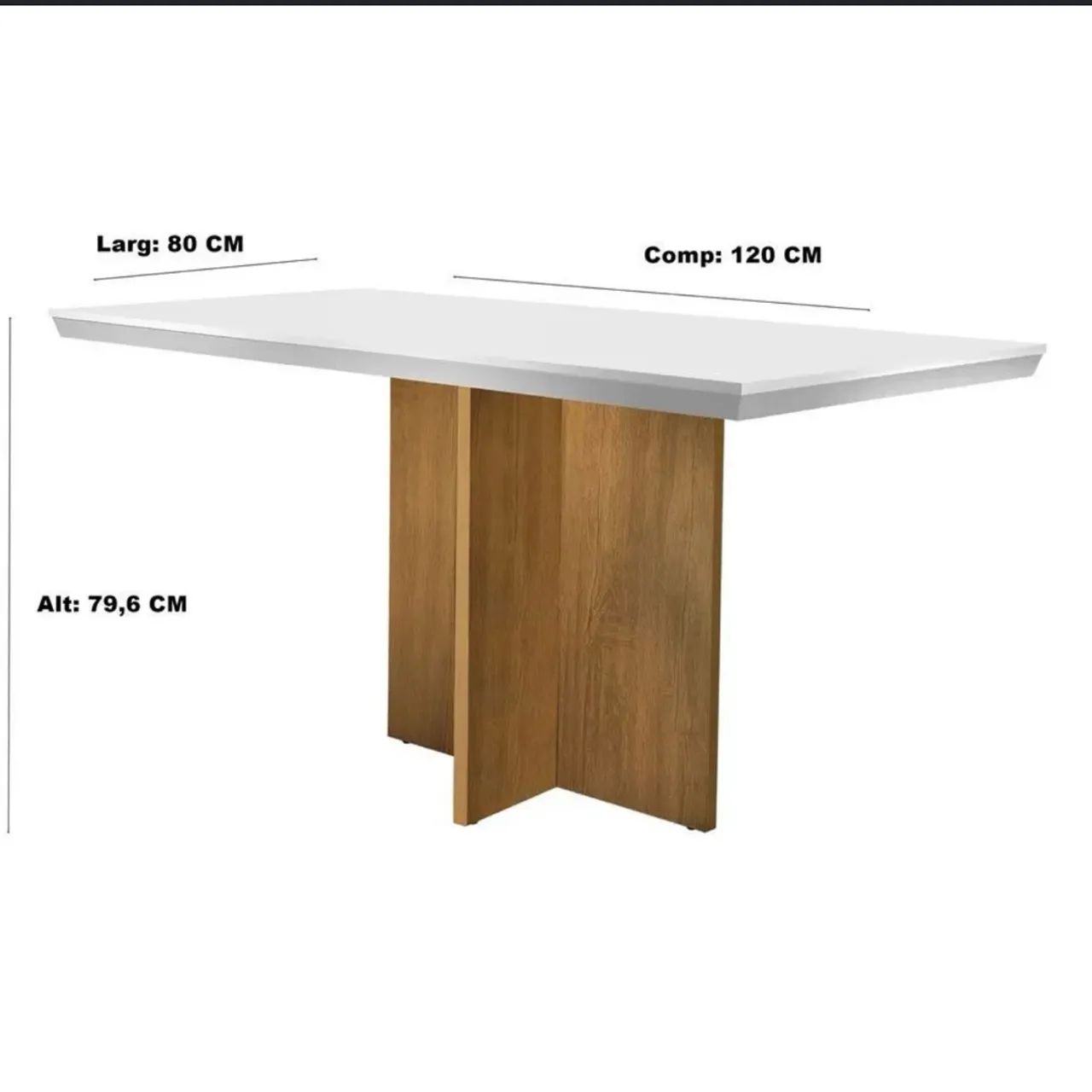 Mesa Olímpia 1,20mts MDF - Foto 2