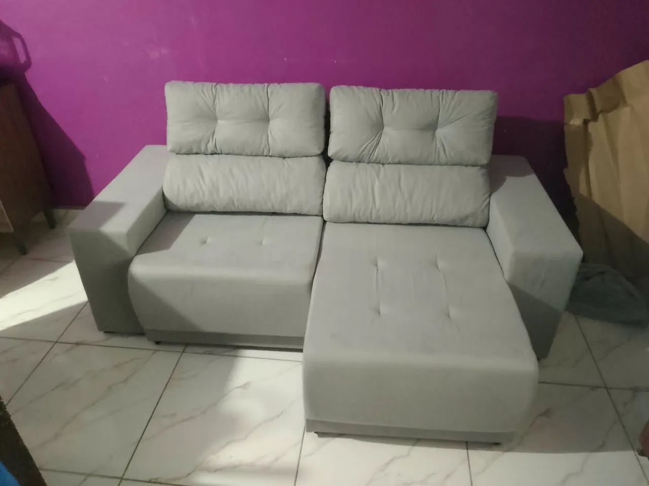 SOFA RETRATIL 2MT PAGUE NA ENTREGA FRETE GRÁTIS 