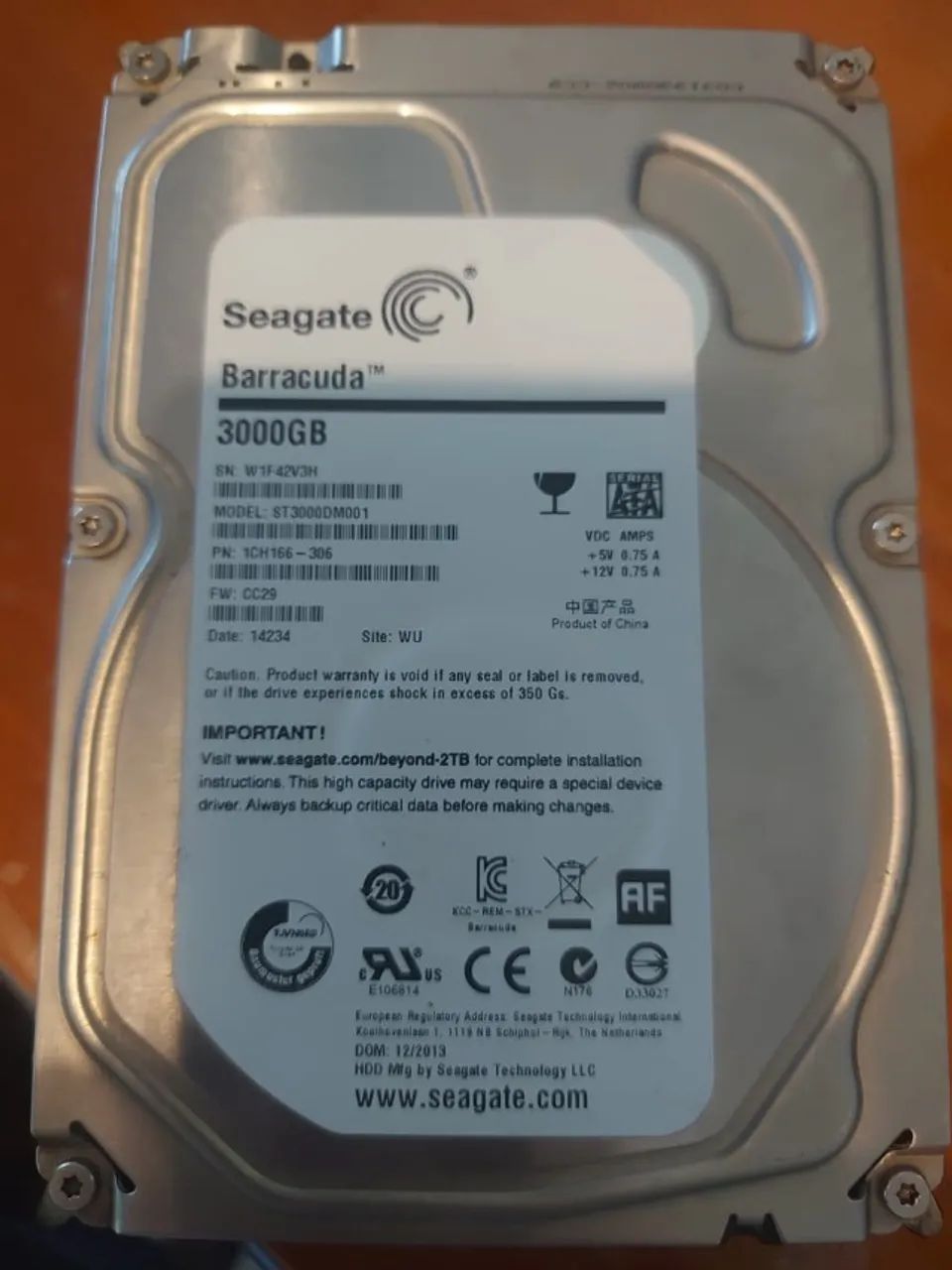 HD WD Green 3TB 64mb Cache NAS