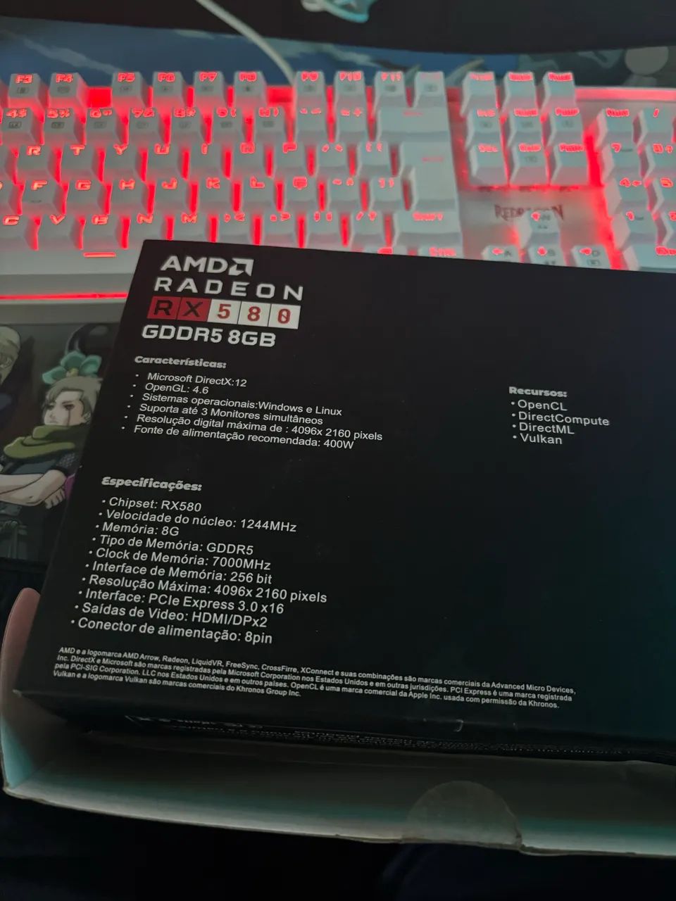 RX 580 placa de vídeo  - Foto 4