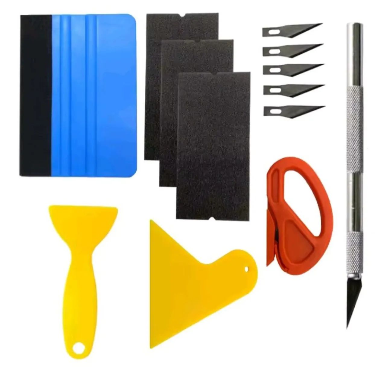 Filme plástico para faróis e equipamentos de colocação 