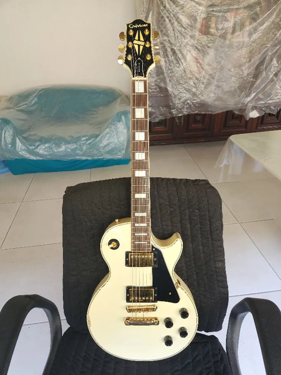 Epiphone Elitist Les Paul Custom Alpine White Japonesa (MIJ
