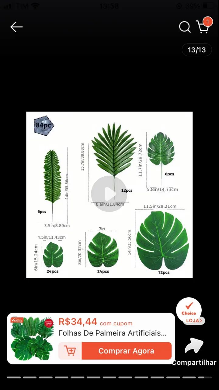 Folhas para decoração  - Foto 4