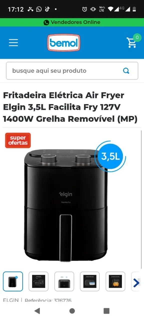 Fritadeira elétrica Elgin 
