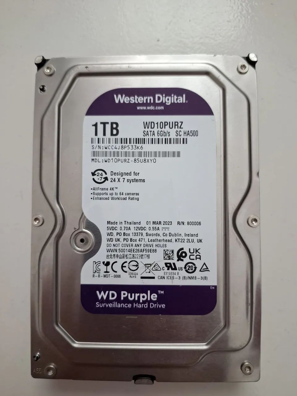 Hd 1tb Purple dvr cftv cpu  - Foto 5