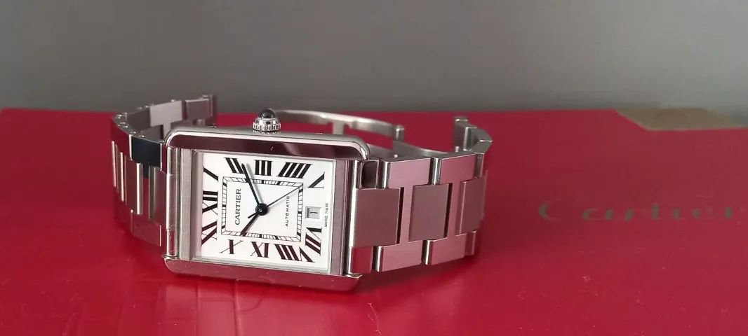 Relógio Cartier Tank Aço XL Automático - Foto 5