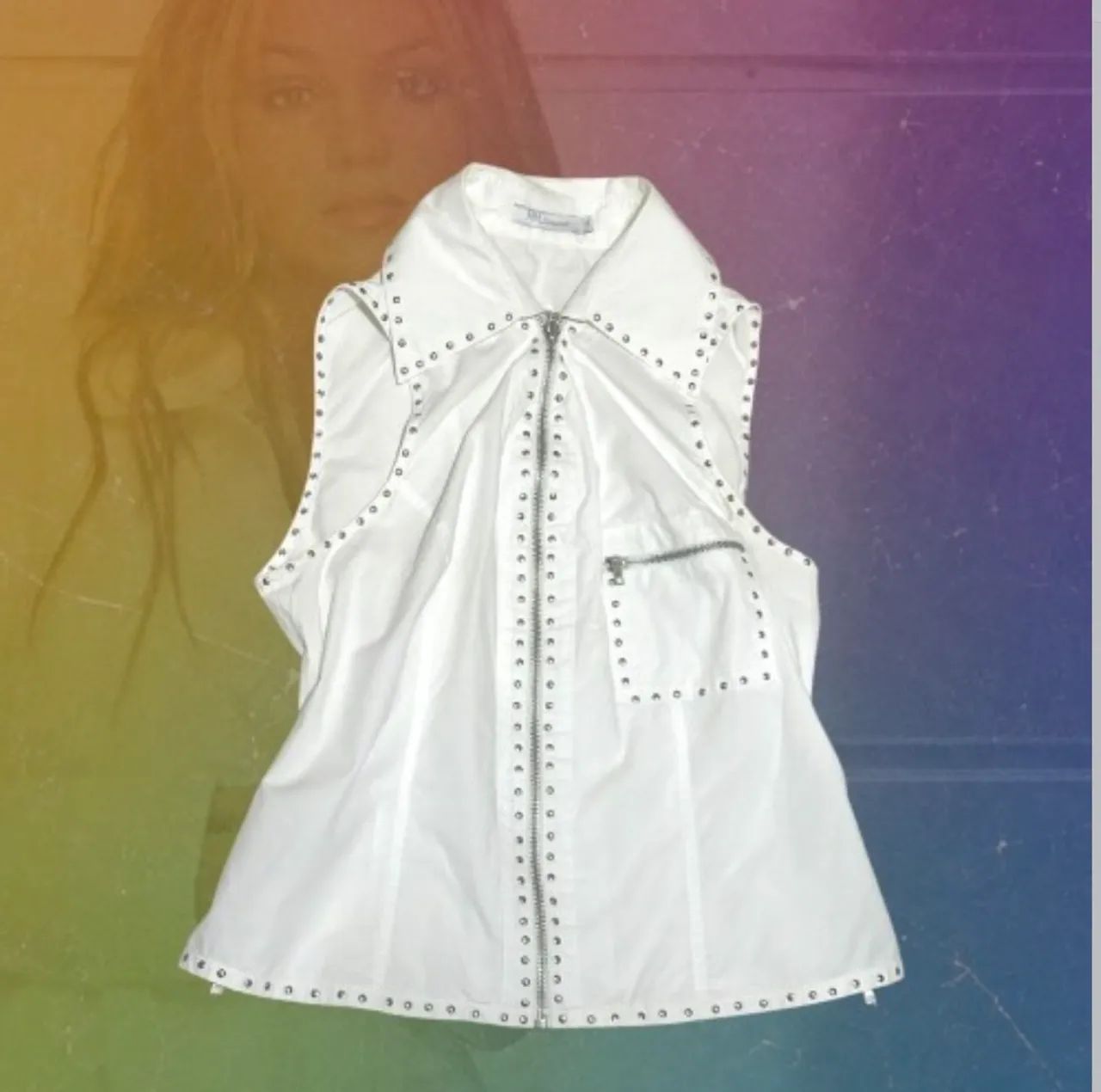 Blusa colete branca