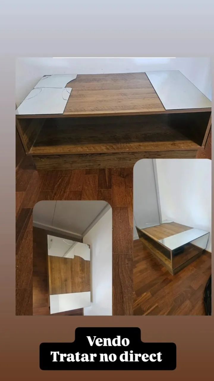Mesa de centro - Espelho quebrado - Foto 3