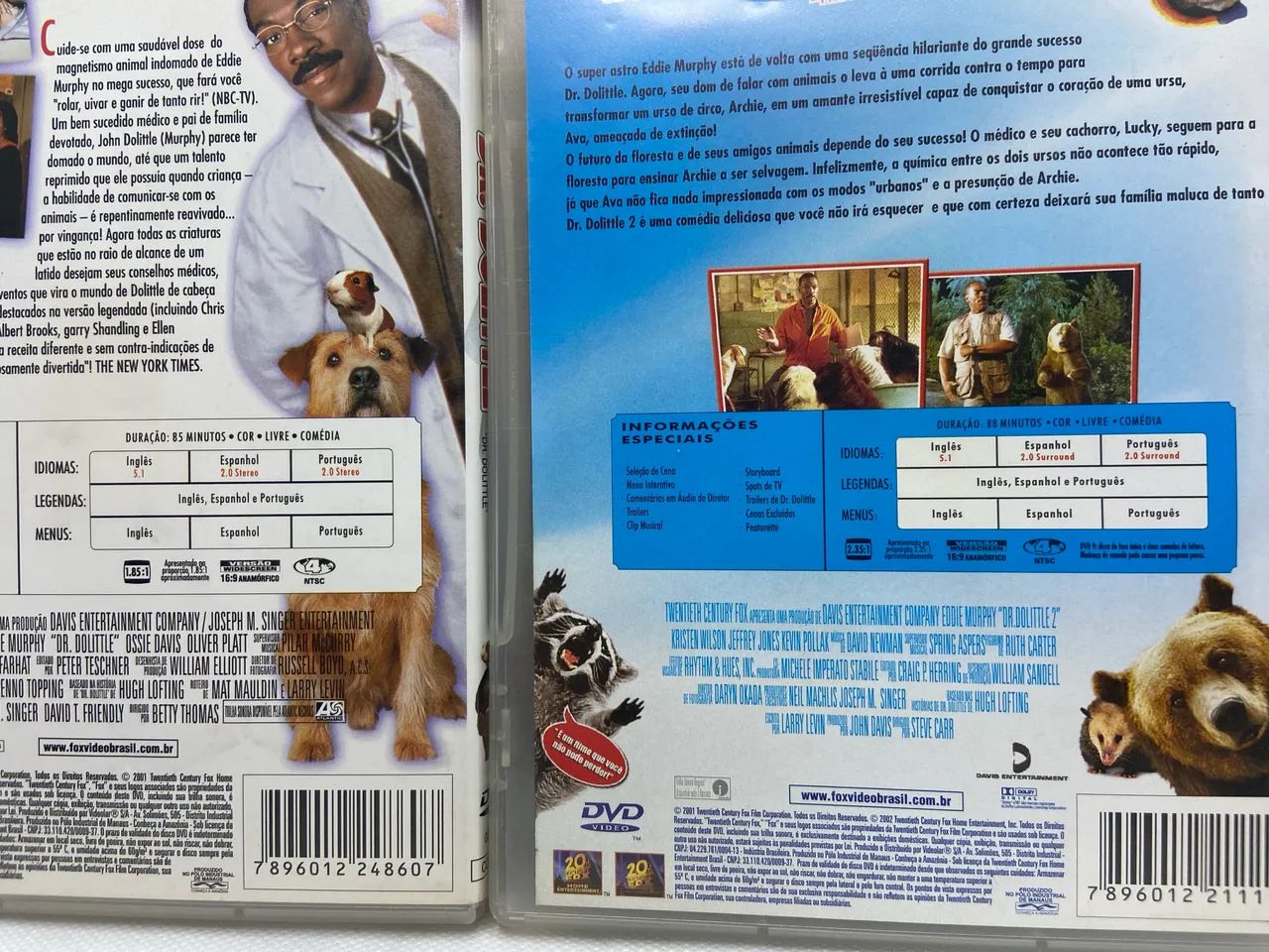 DVDs Filme Kit Doutor Dolittle 1 e 2 Eddie Murphy - Foto 2