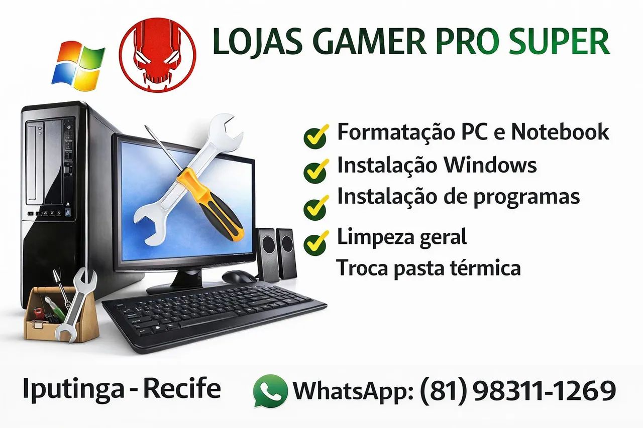 Formatação De Computadores/Notebook's